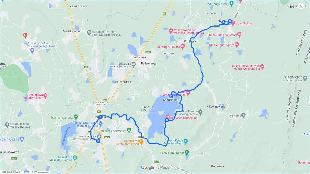 Varmluftsballongtur från Sigiriya