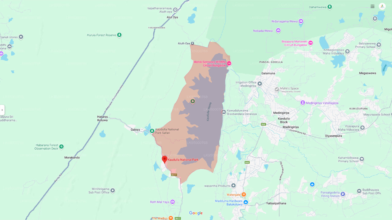 Inträdesbiljetter till Kaudulla nationalpark