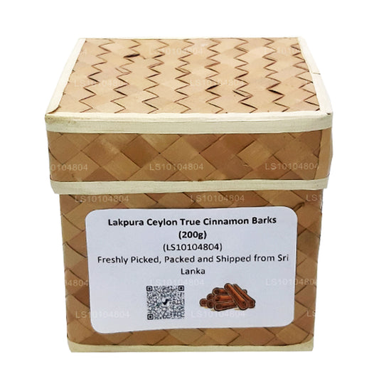 Lakpura Organic Ceylon True Cinnamon Barks (200 g) Låda
