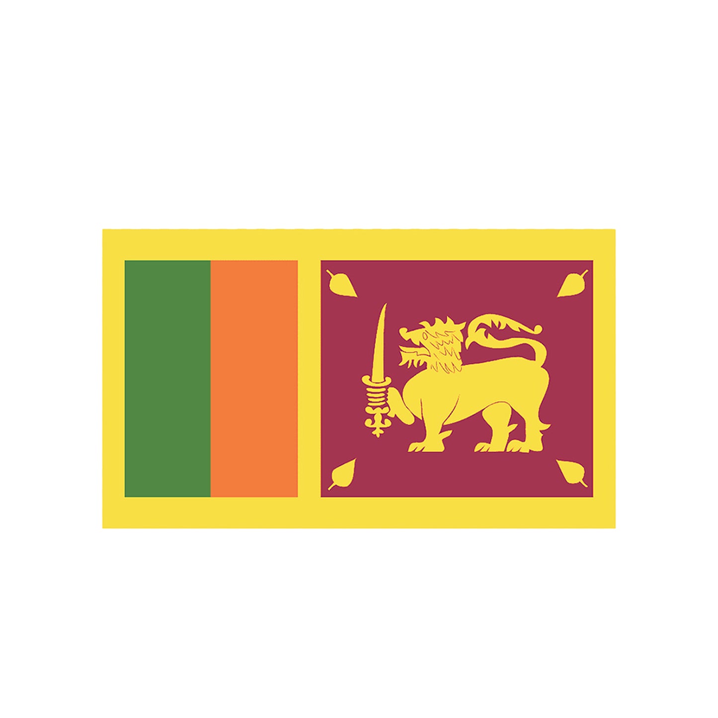 Sri Lankas flagga