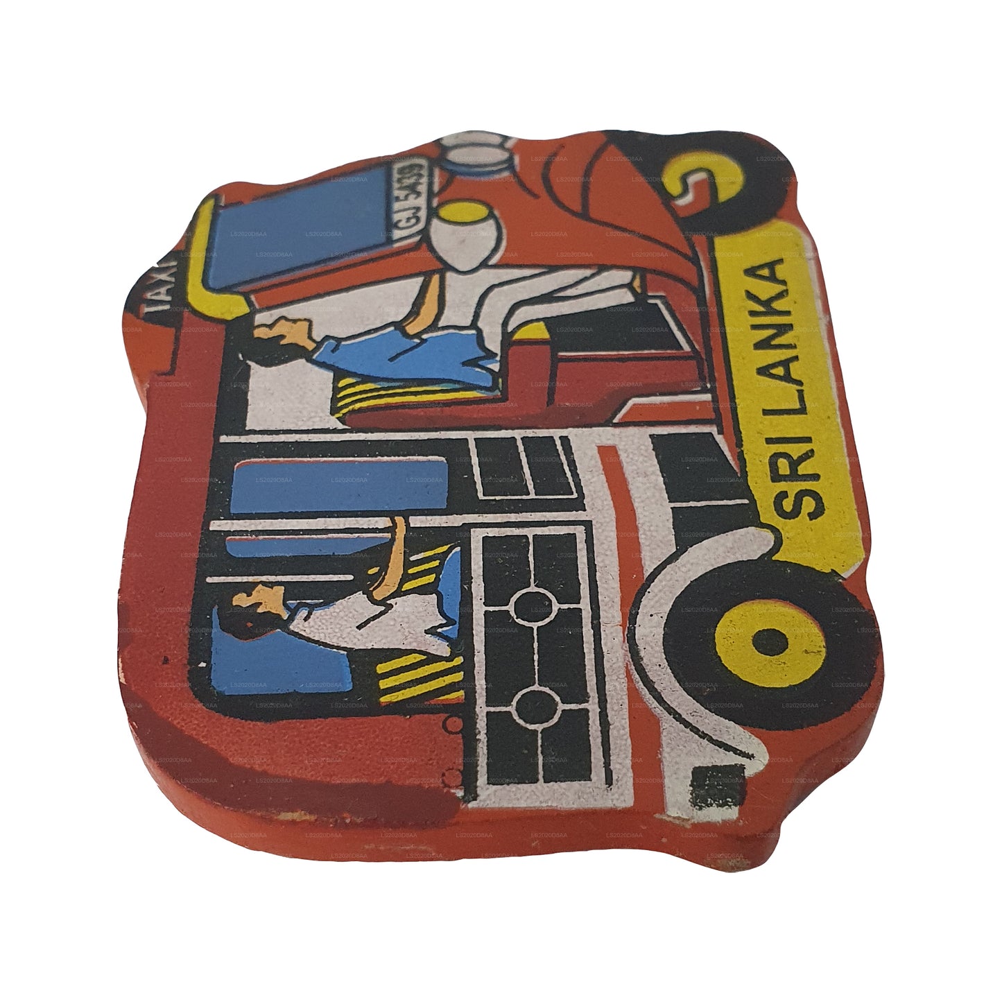 Sri Lankas Red Tuk Tuk kylmagnet