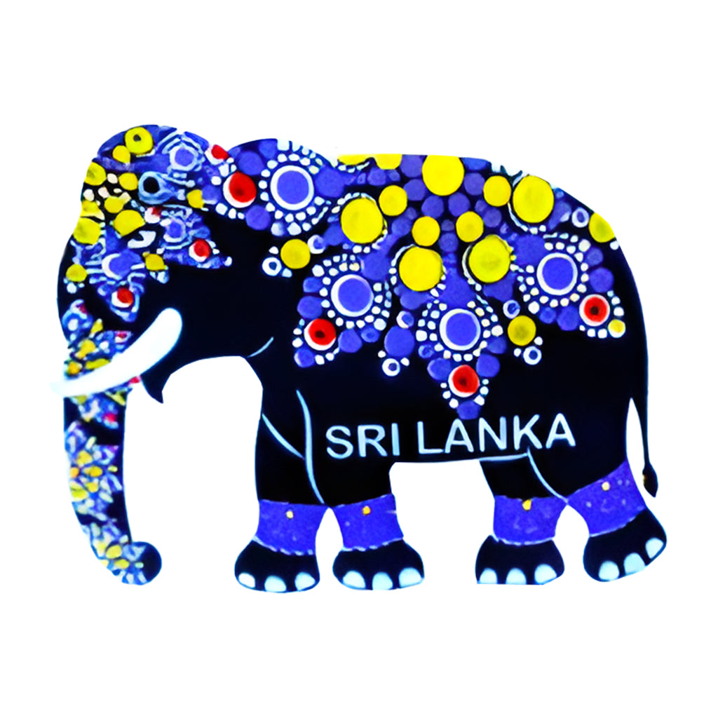 Sri Lanka Traditionell Kandy Elephant Kylmagnet