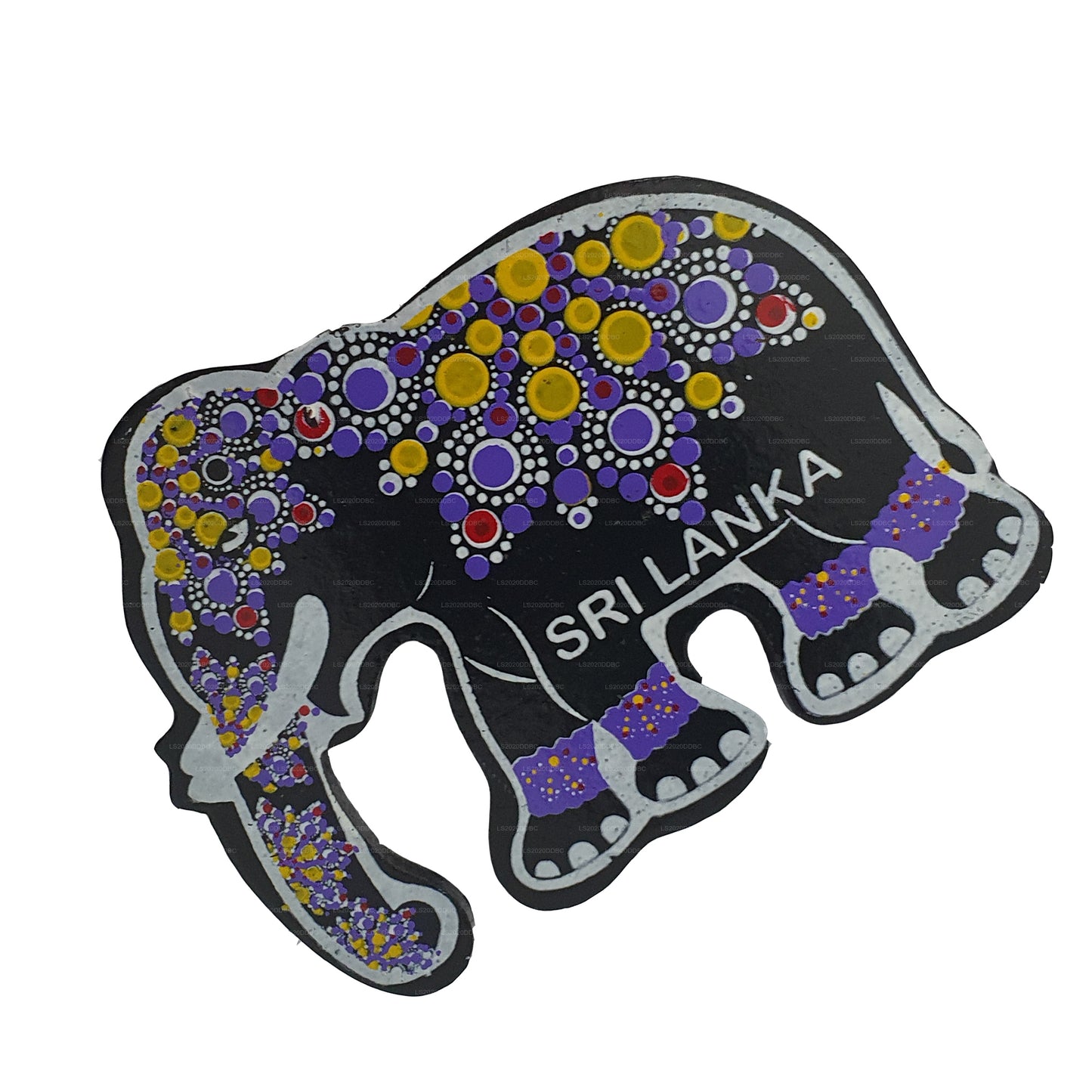 Sri Lanka Traditionell Kandy Elephant Kylmagnet