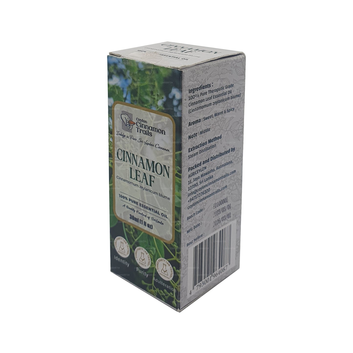 Ceylon Cinnamon Trails Essentiell olja med kanelblad (10ml)