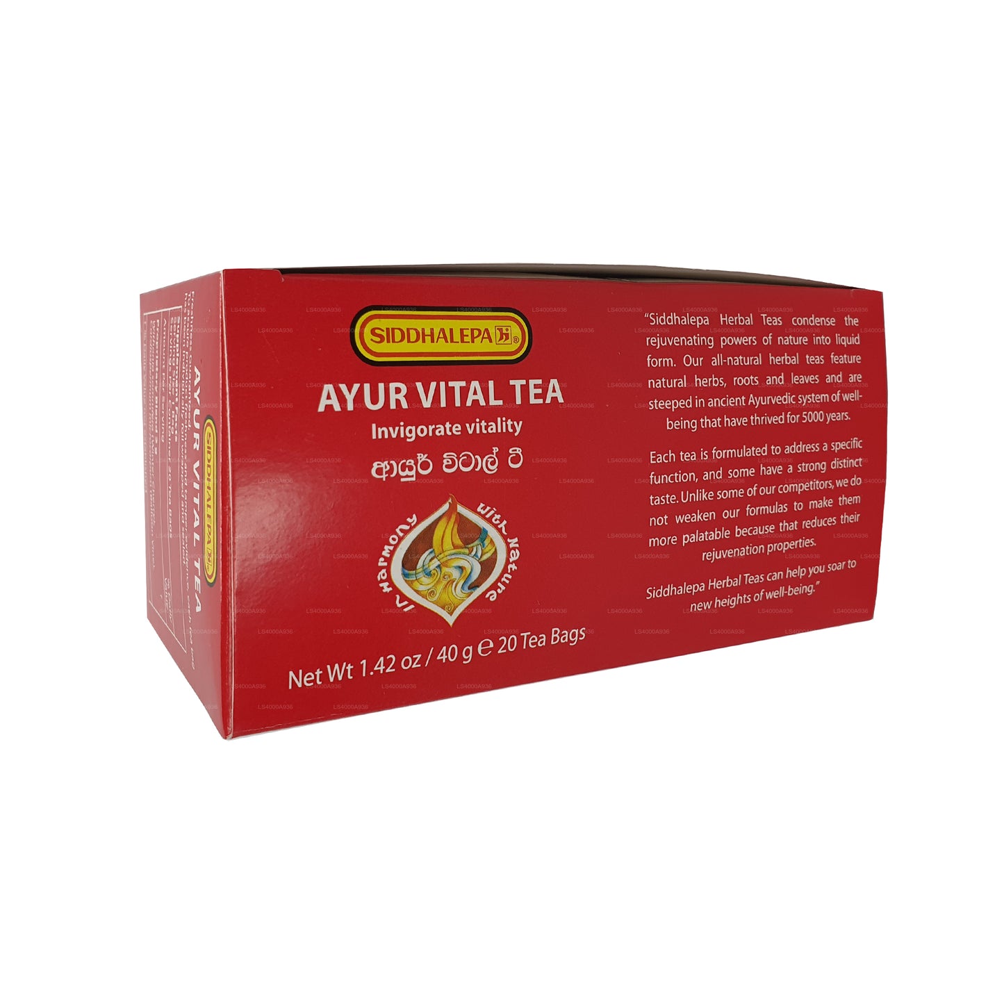 Siddhalepa Ayur Vital te (40g) 20 tepåsar