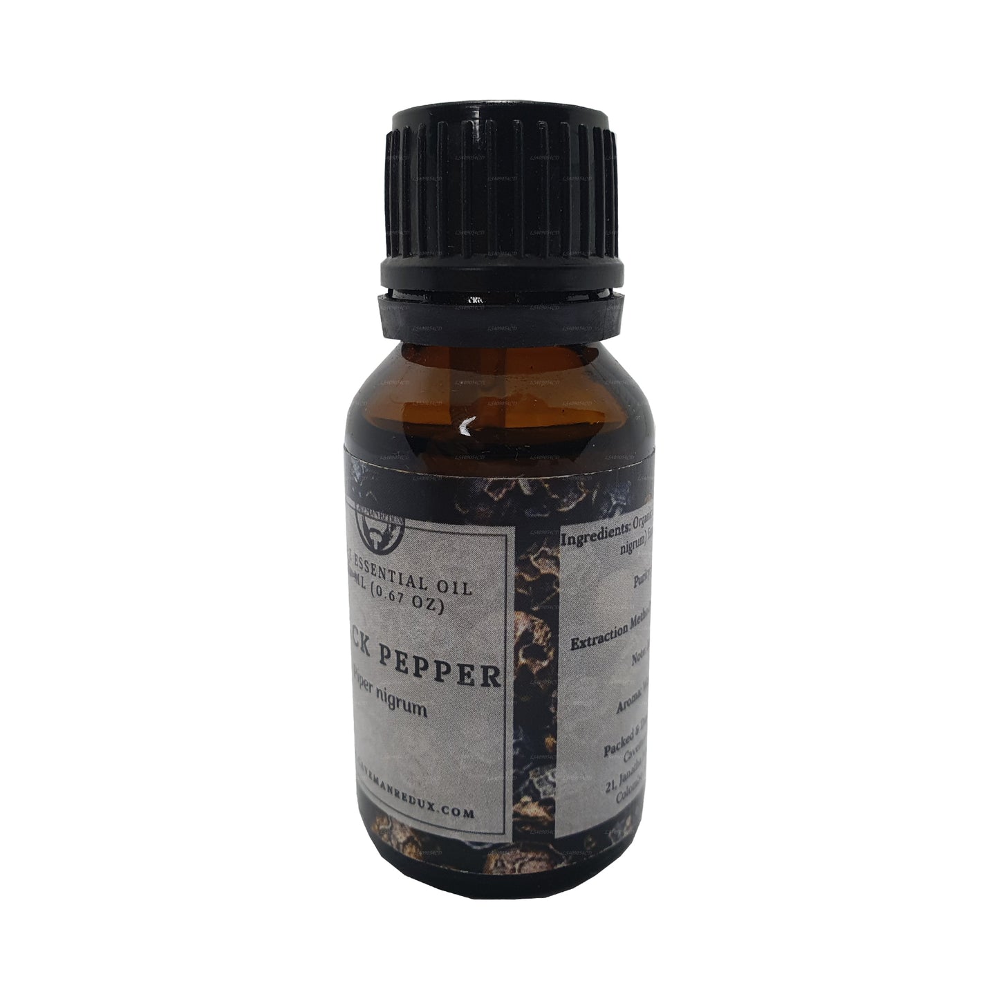 Lakpura svartpeppar eterisk olja (15 ml)