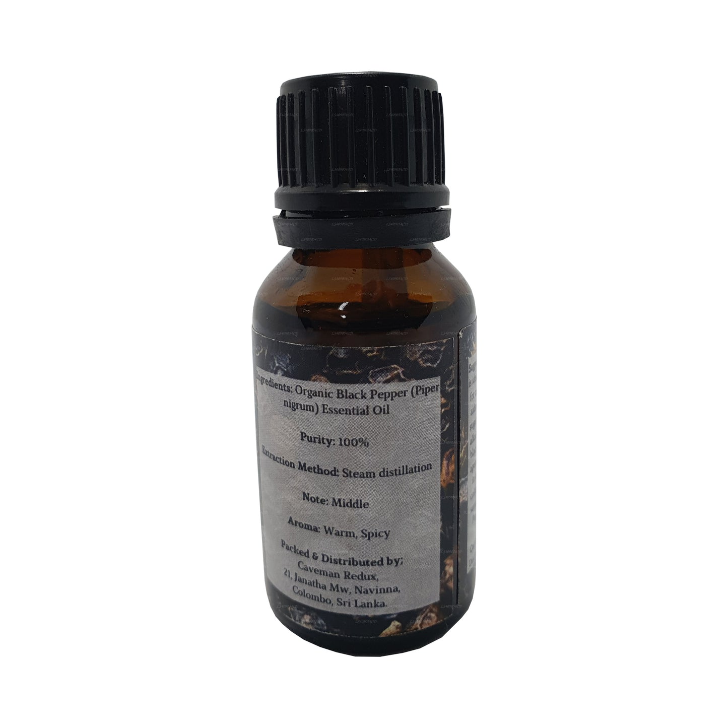 Lakpura svartpeppar eterisk olja (15 ml)