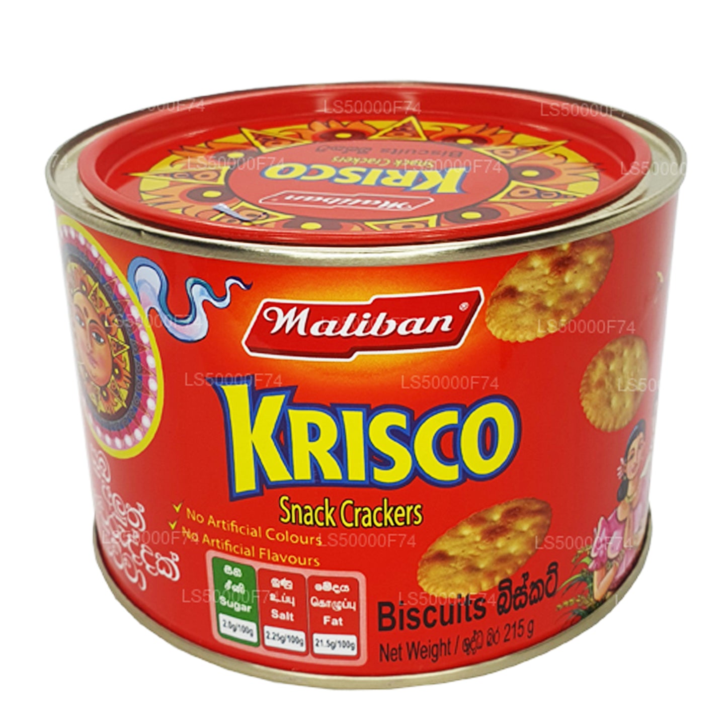 Maliban Krisco Snack Crackers Kex (215g)