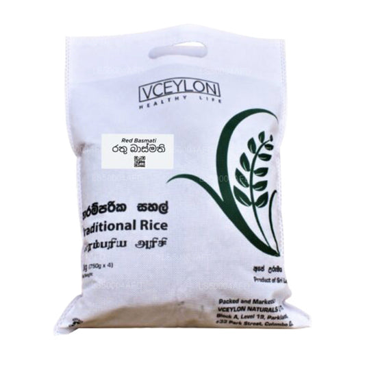 VCeylon Röd Basmati (3kg)