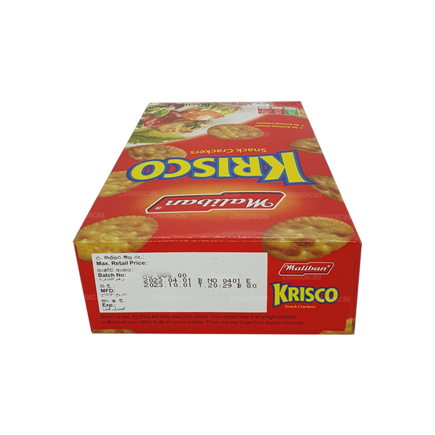 Maliban Krisco Snack Crackers Kex (170g)