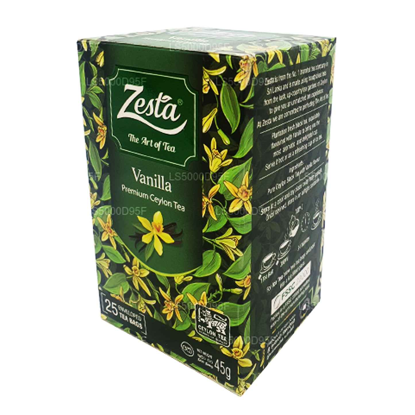 Zesta Vanilj svart te (45g) 25 tepåsar