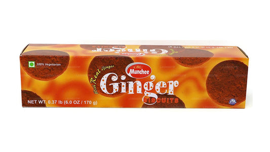 Munchee Ginger Biscuit (170g) Förpackning med 3