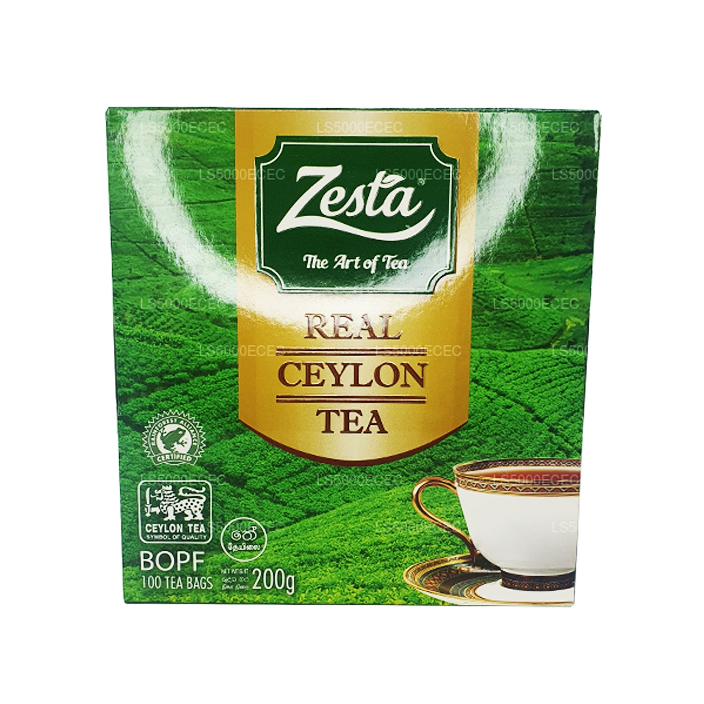 Zesta Real Ceylon te (200g) 100 tepåsar