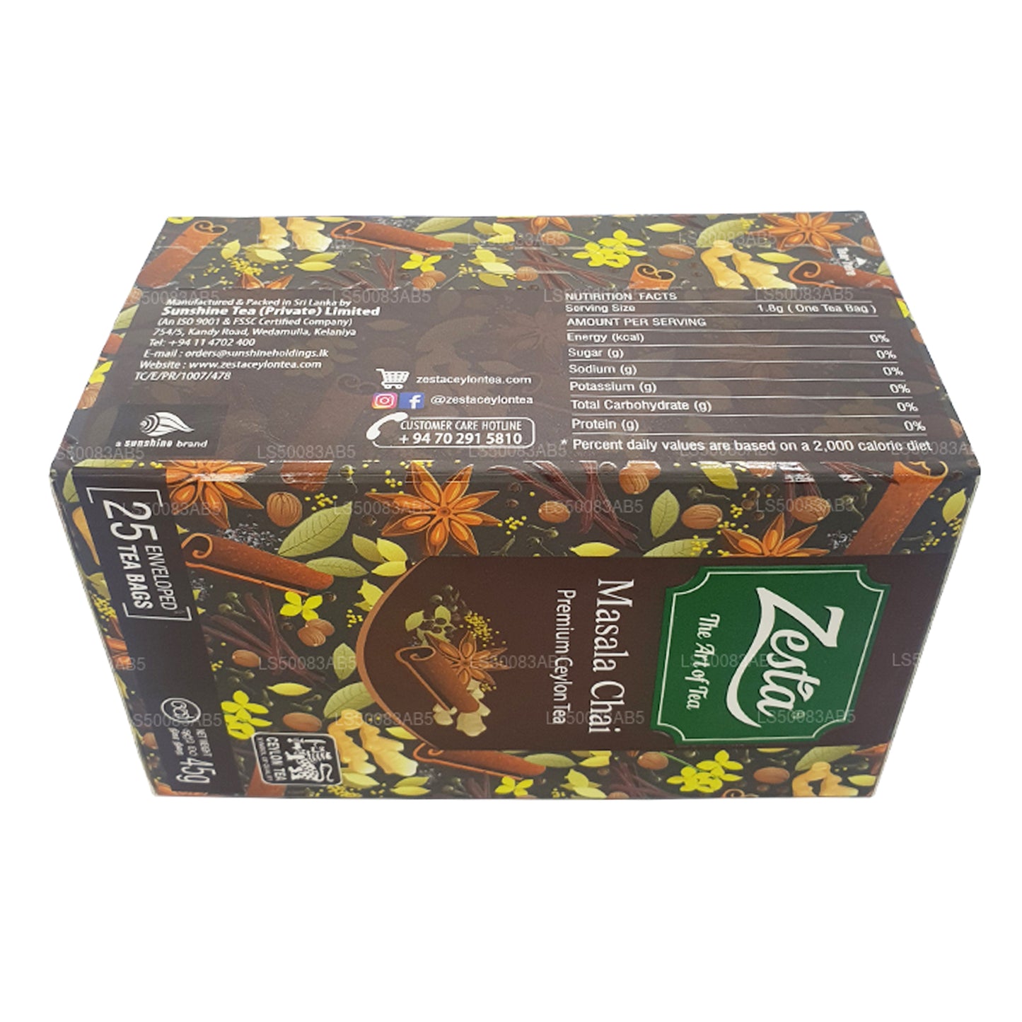 Zesta Masala Chai (45g) 25 tepåsar