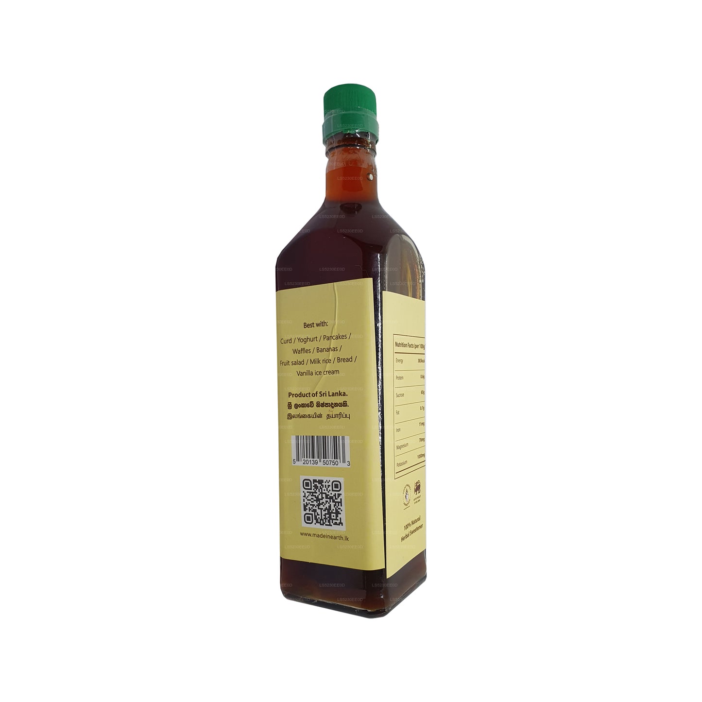 Tillverkad i jorden ren naturlig Kithul Treacle (375 ml)