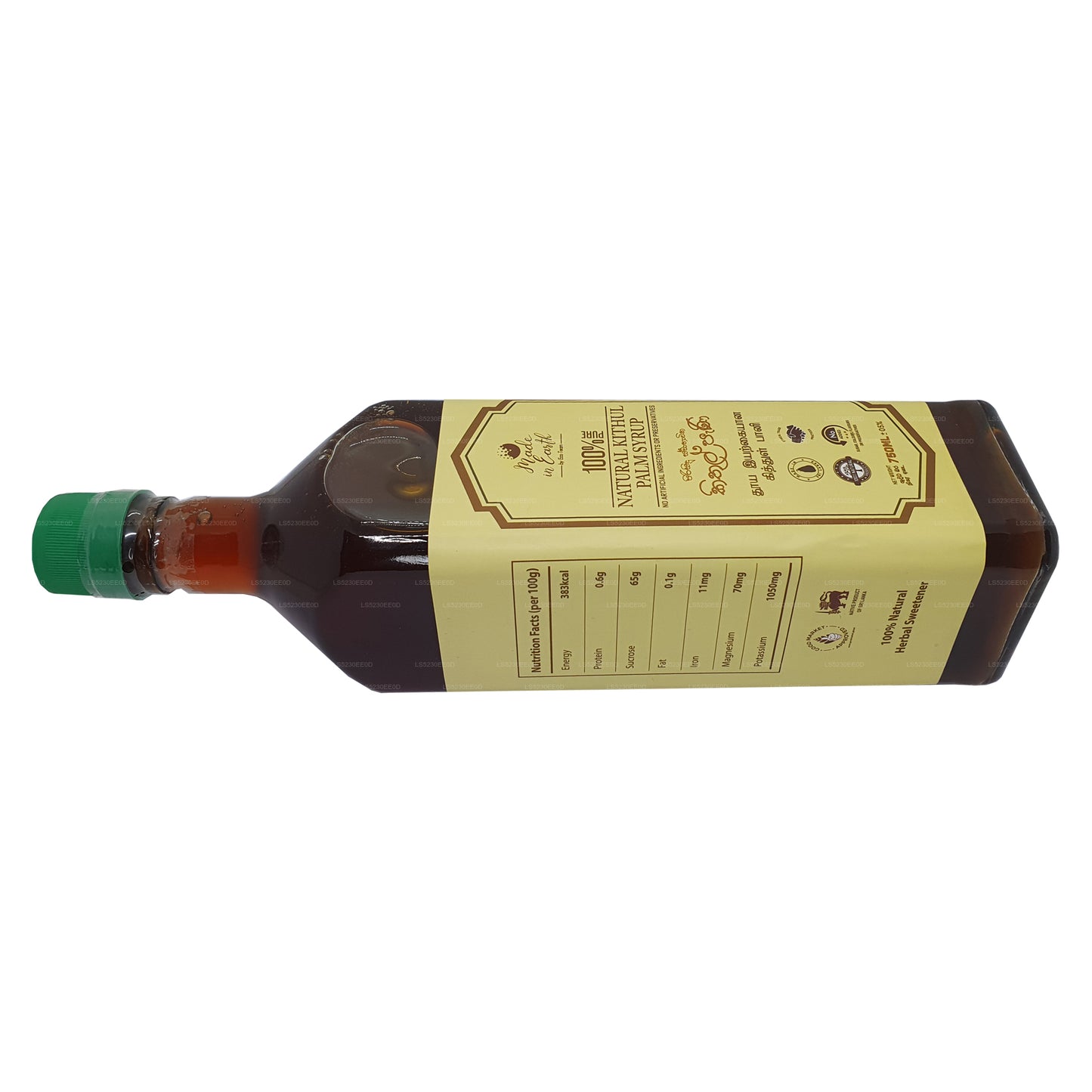 Tillverkad i jorden ren naturlig Kithul Treacle (375 ml)