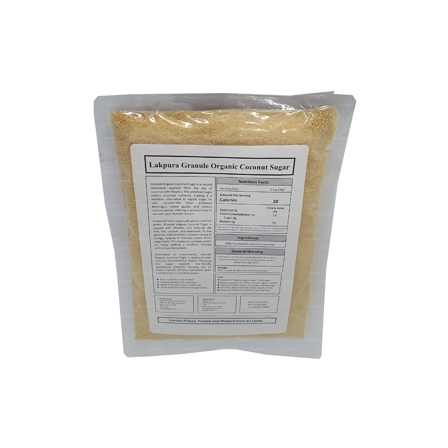 Lakpura Granule Organic Coconut Sugar