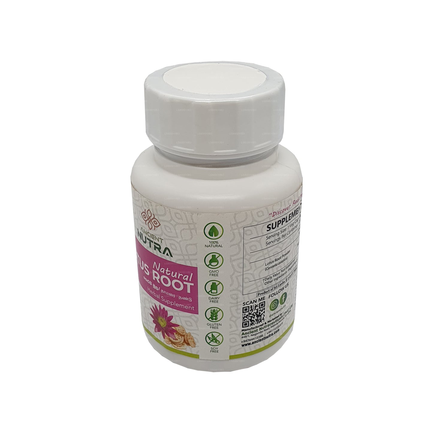 Forntida Nutra Lotus Root (60 kapslar)