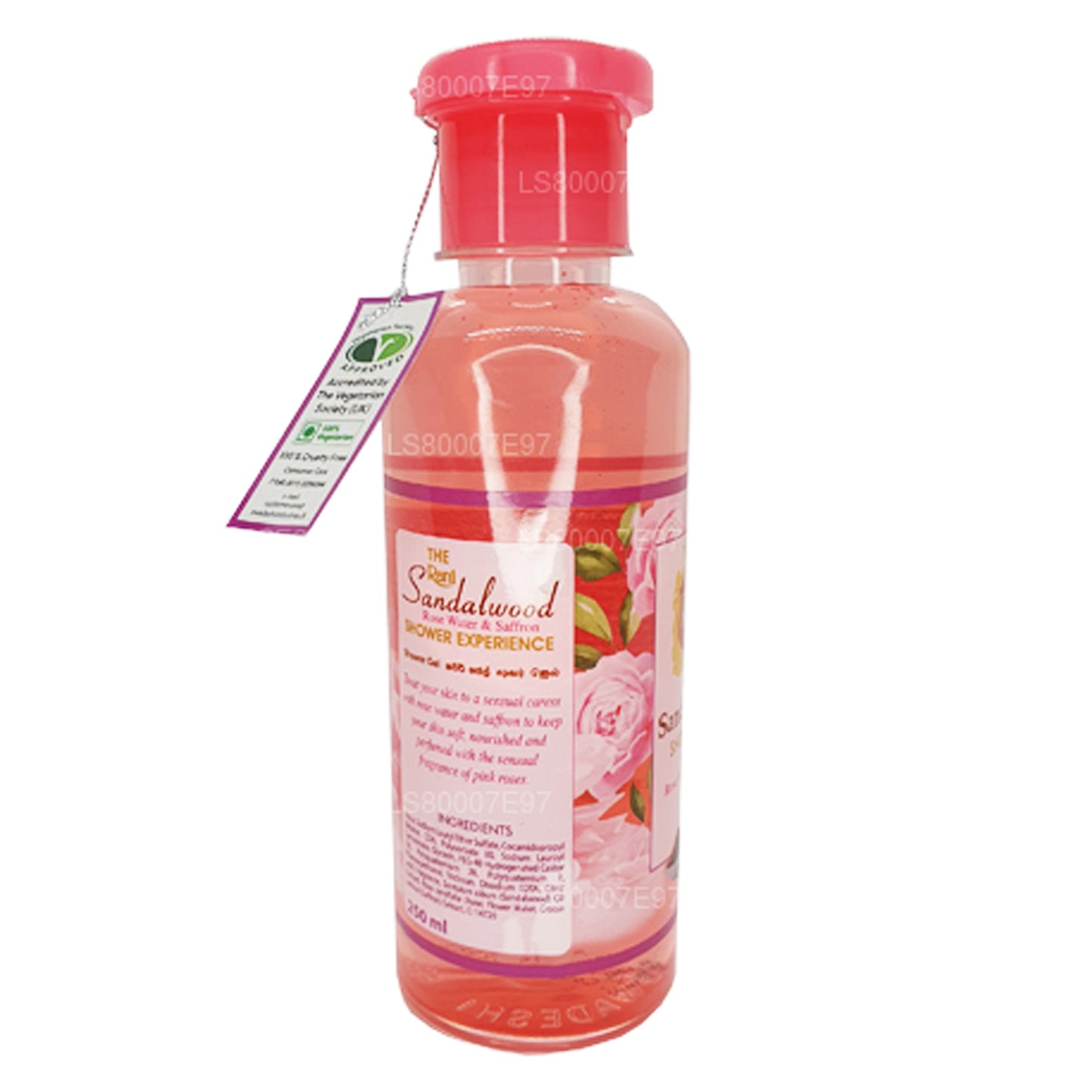 Swadeshi Rani Sandelträ Duschgel Rosvatten och saffran (250 ml)