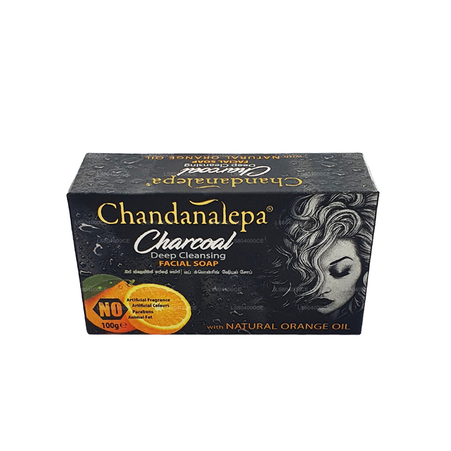 Chandanalepa träkol djuprengöring Bar (100 g)