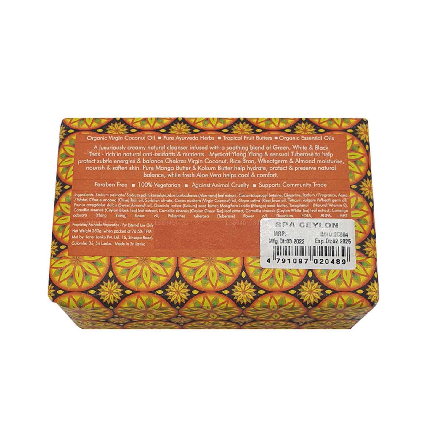 Spa Ceylon Ceylon Te Ylang Lyxig Tvål (250g)