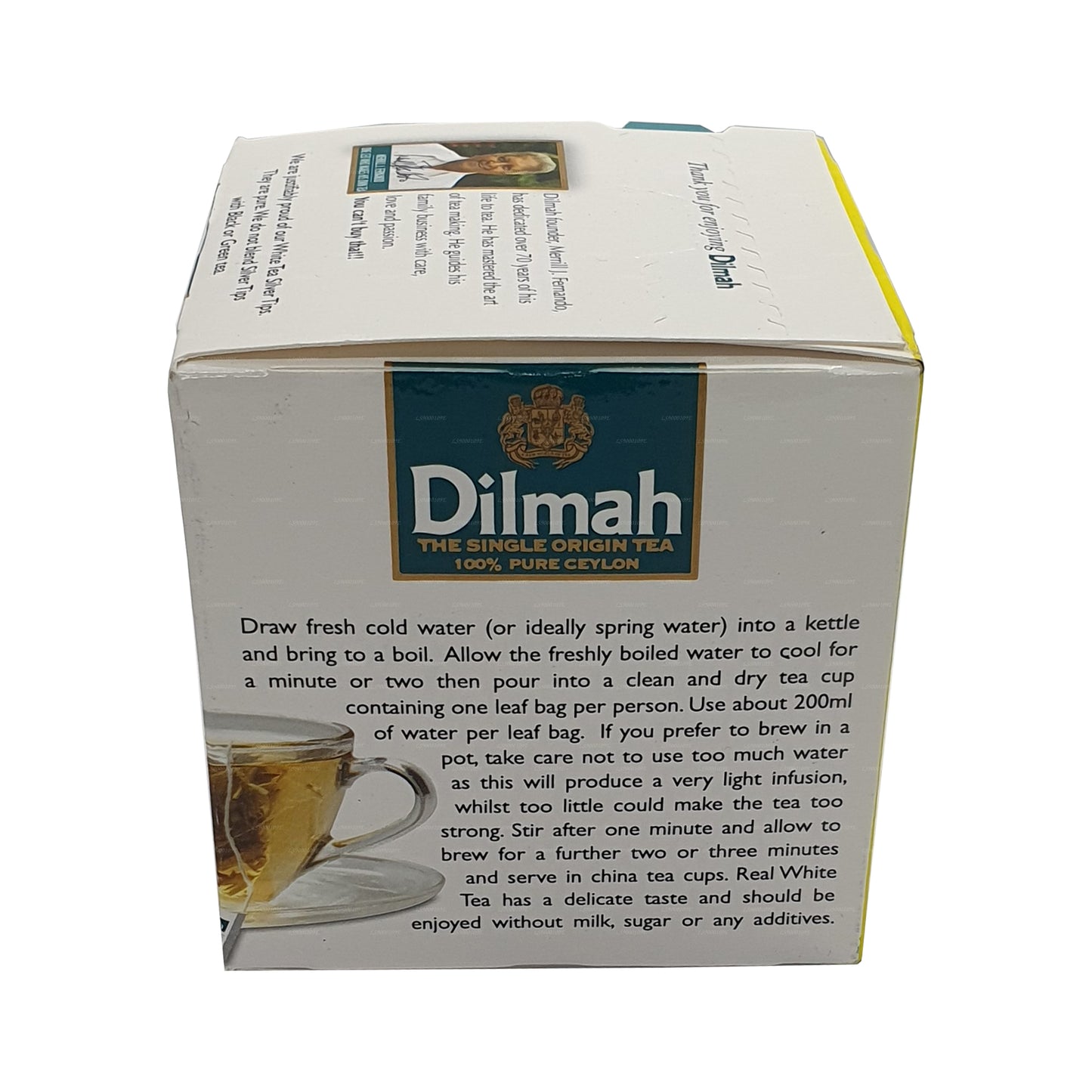 Dilmah Real Vitt Te Ceylon Silver Tips (20g) 10 tepåsar