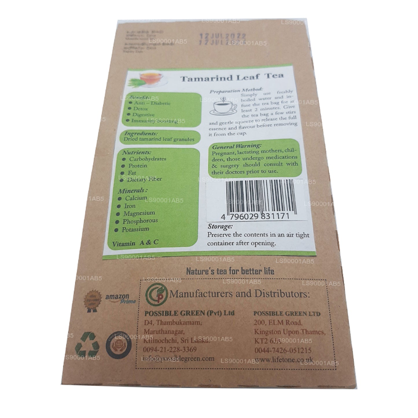 Lifetone Tamarind Leaf Tea (40g)