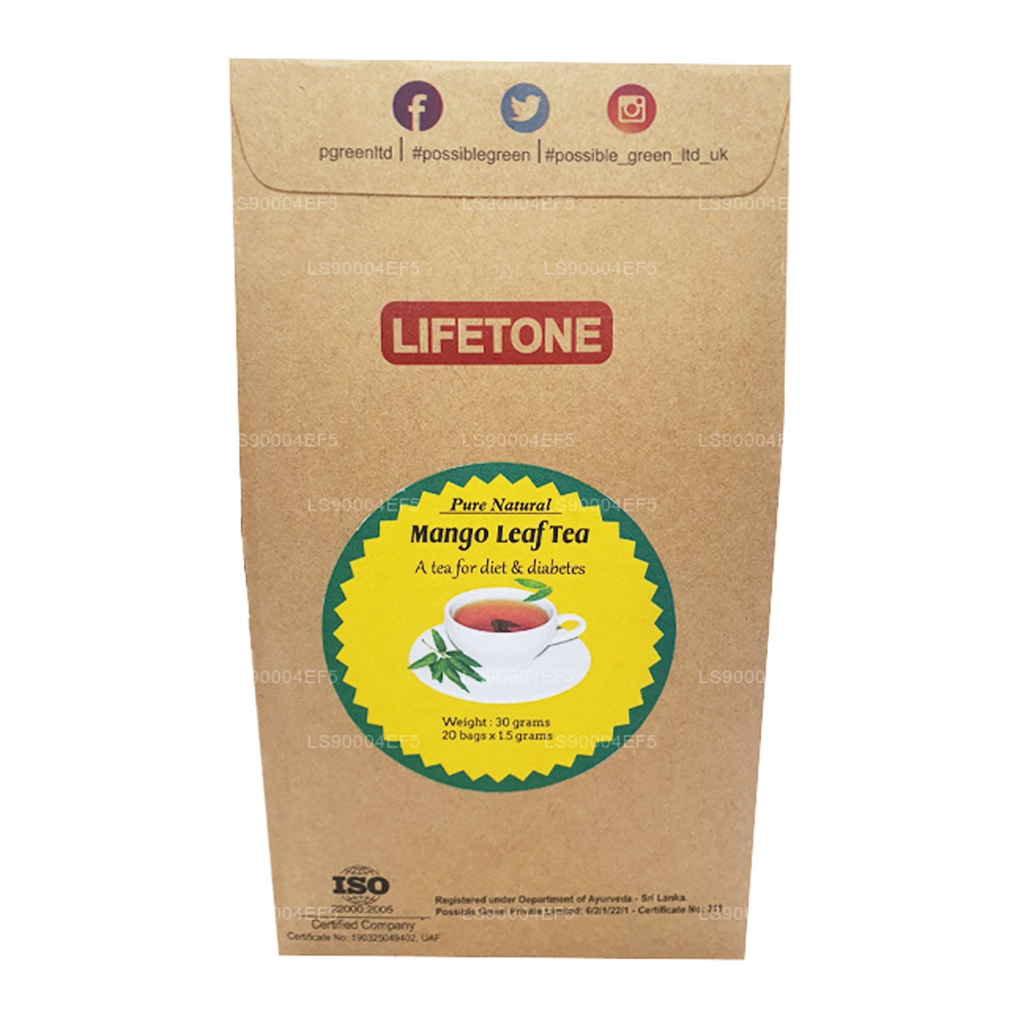 Lifetone Mango Leaf Te (40g)