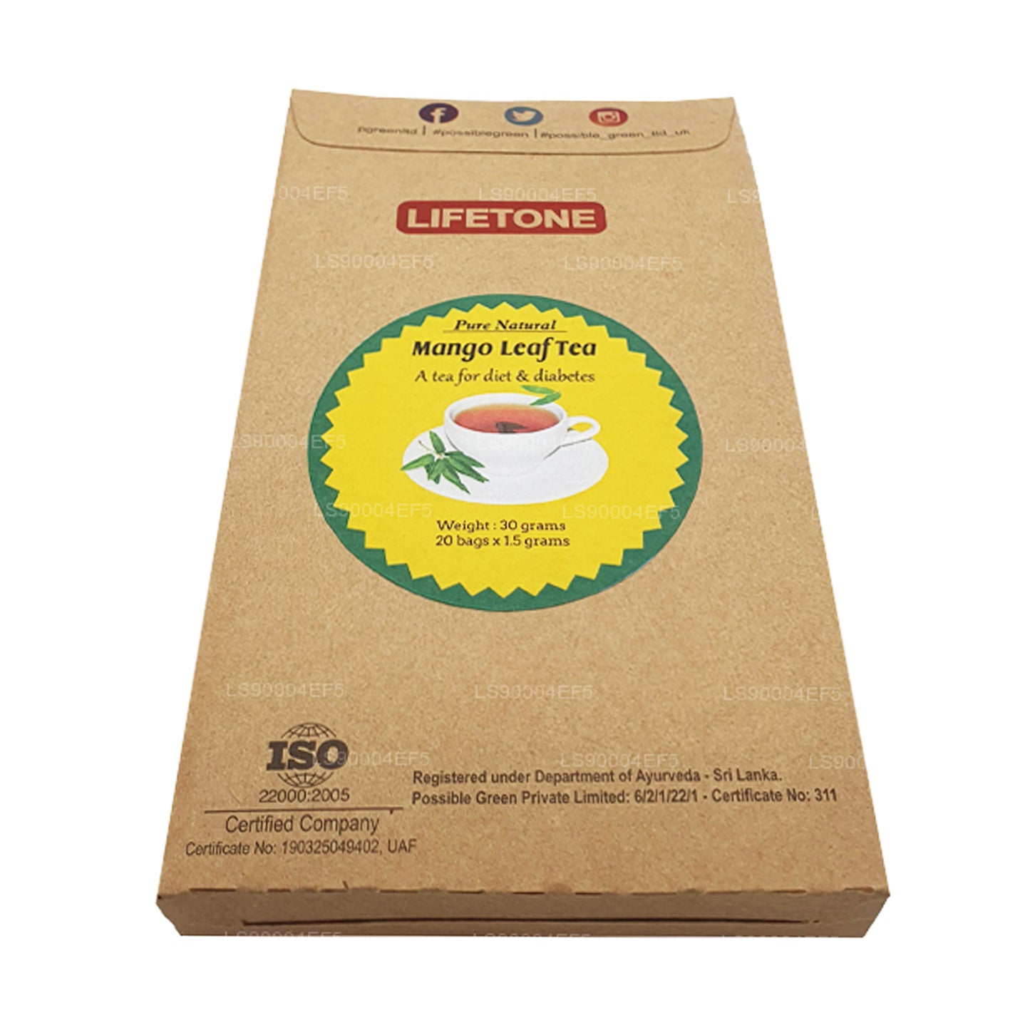 Lifetone Mango Leaf Te (40g)