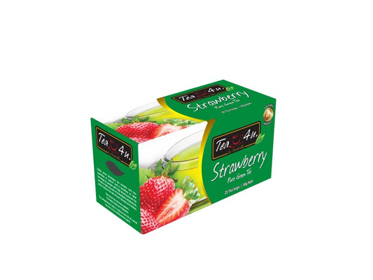 Tea4U Jordgubbsgrönt te (50g) 25 tepåsar