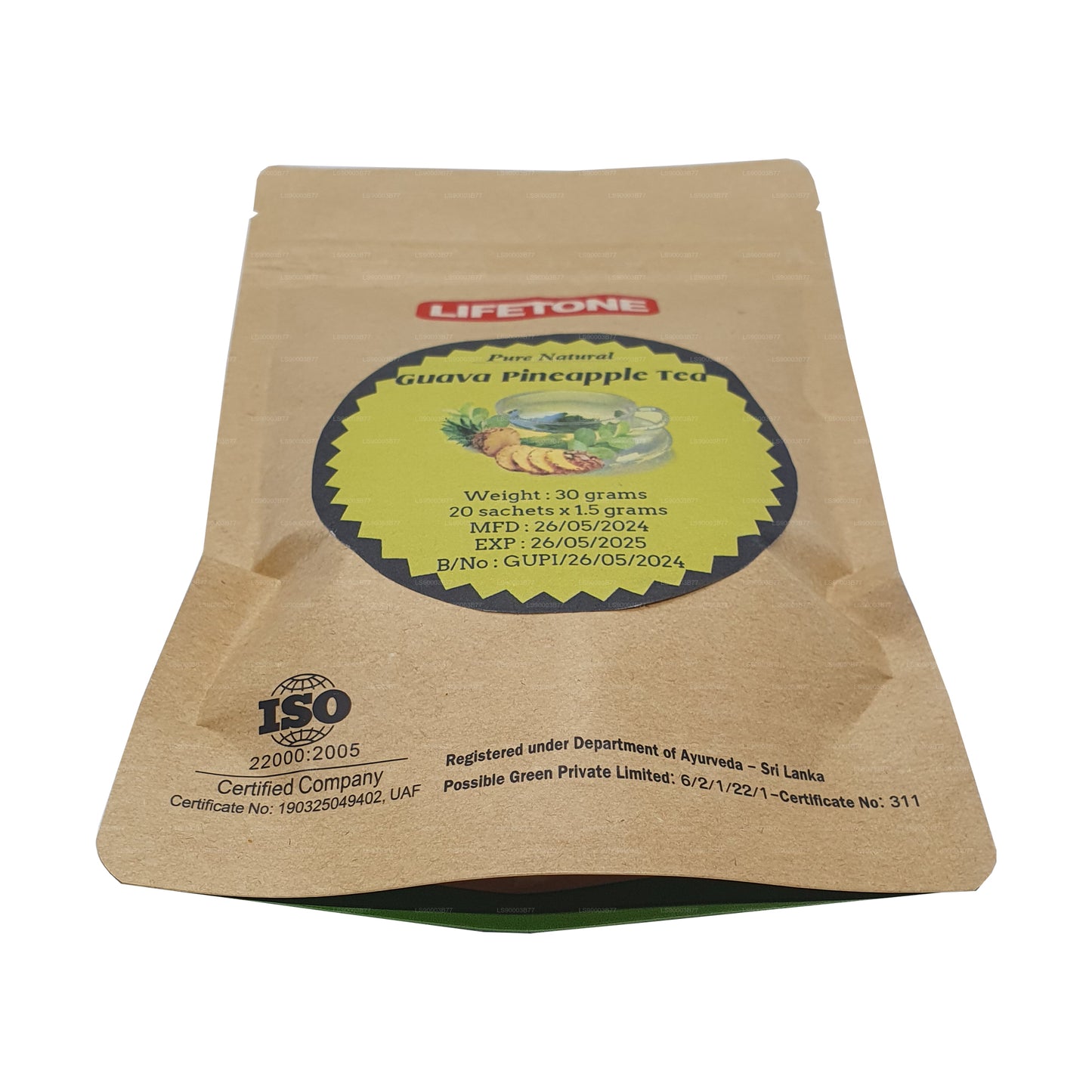 Lifetone Guava Pineapple Tea (30g) 20 Tea Bags