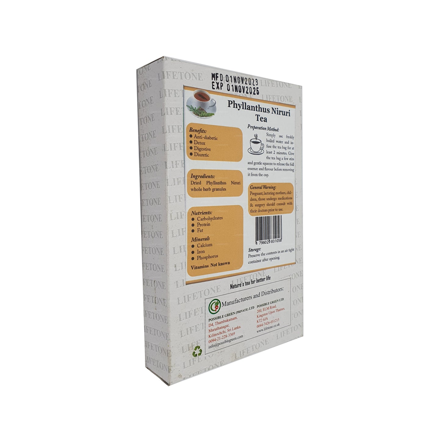 Lifetone Phylanthus Nirurii Te (40g)