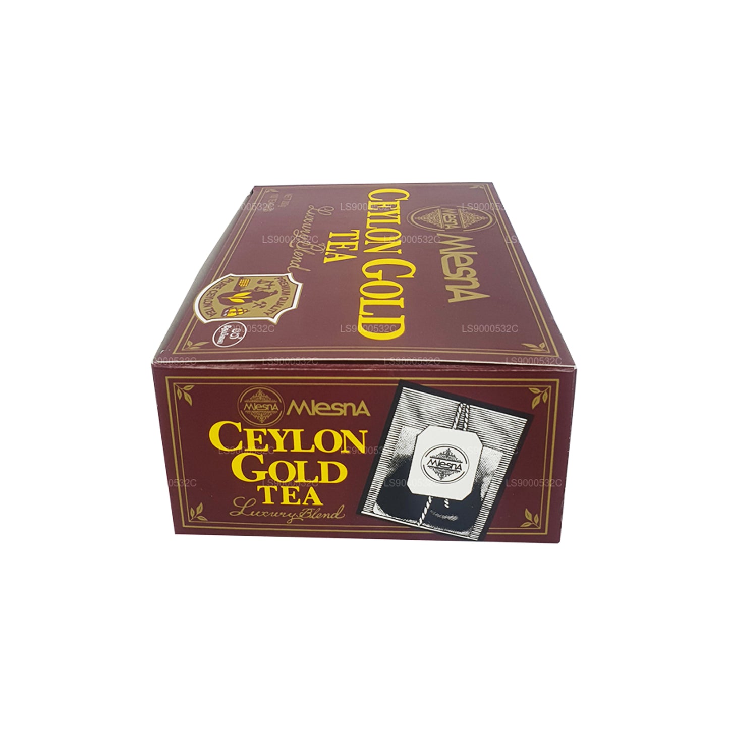 Mlesna Tea Ceylon Gold 100 Tepåsar (200g) String och Tag