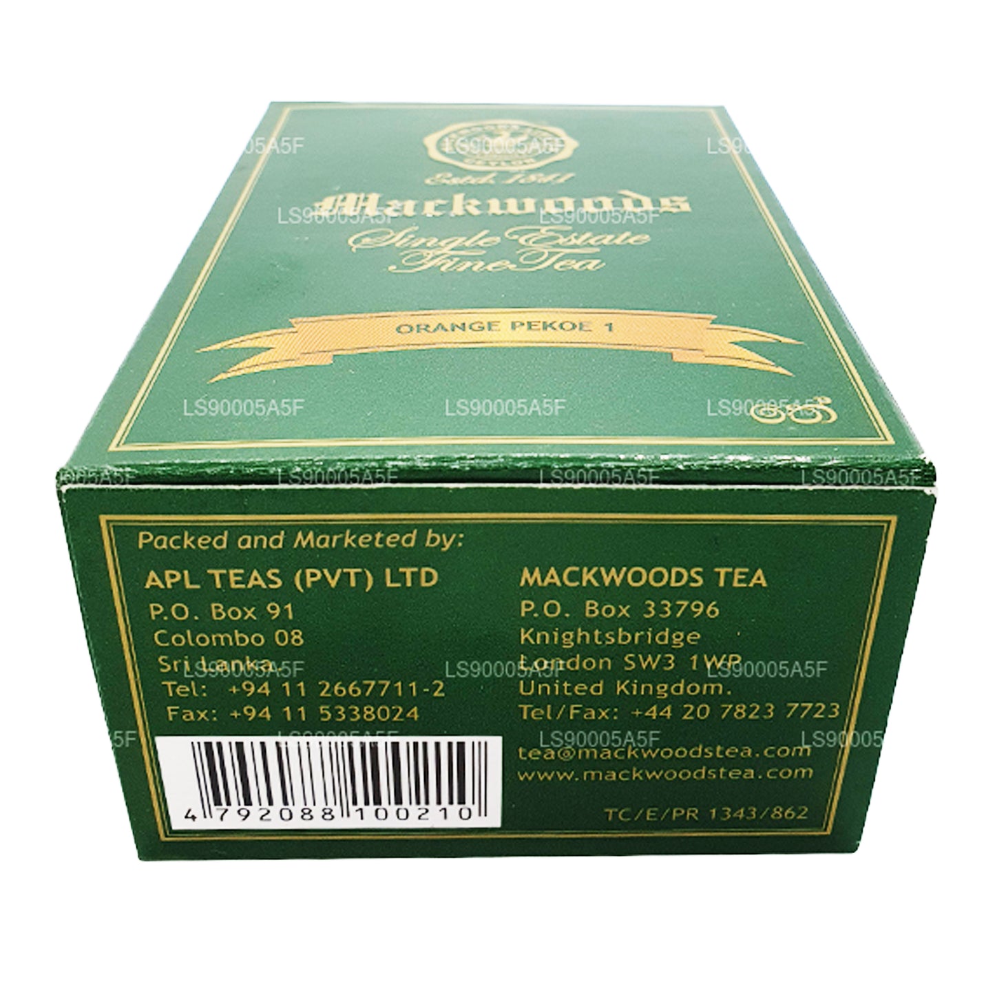 Mackwoods Orange PEKOE 1 Te (100g)