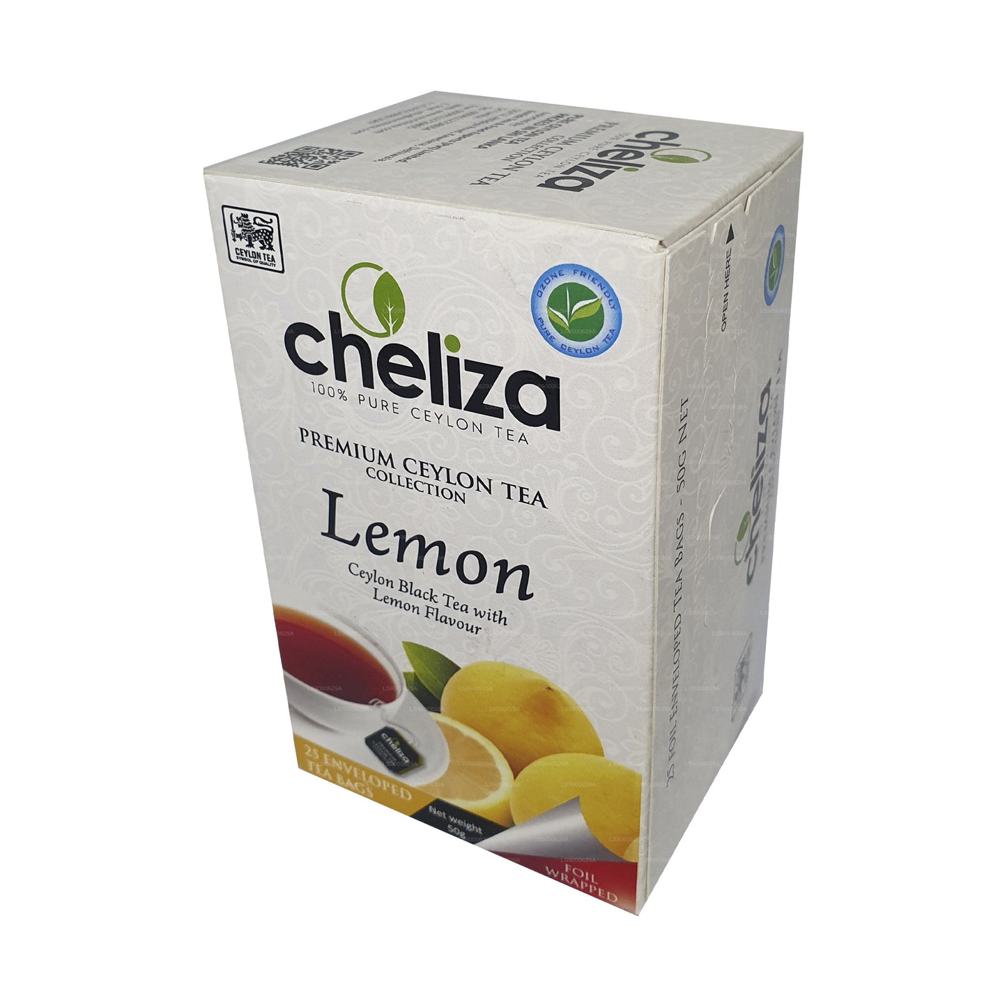 Cheliza Ceylon Black Tea with Lemon Flavour (50g) 25 Tea Bags