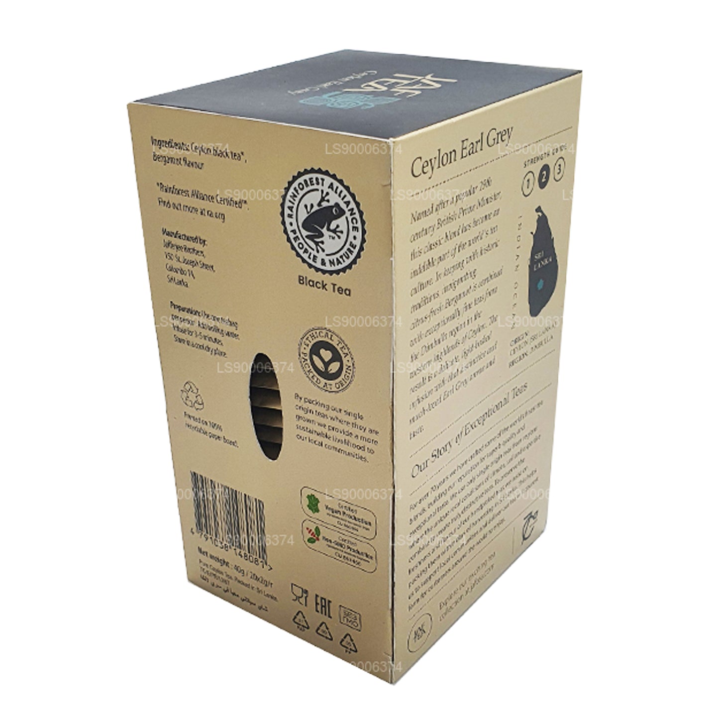 Jaf Te Ceylon Earl Grey (40g) 20 tepåsar