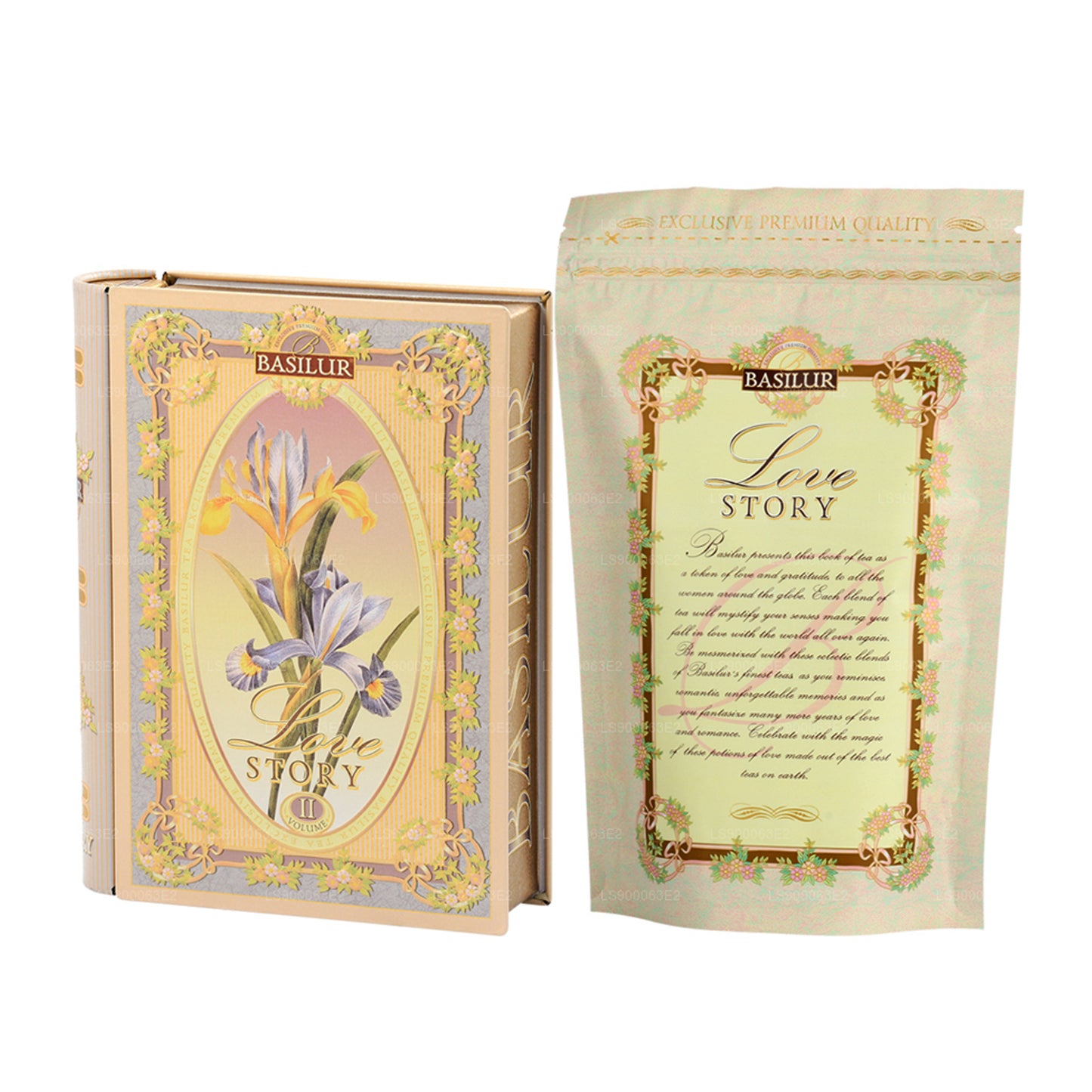 Basilur Tea Book ”Love Story - Volym II” (100g) Caddy