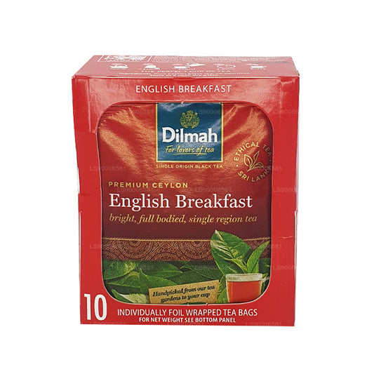 Dilmah engelska frukostte (20g) 10 individuellt folieförpackade tepåsar