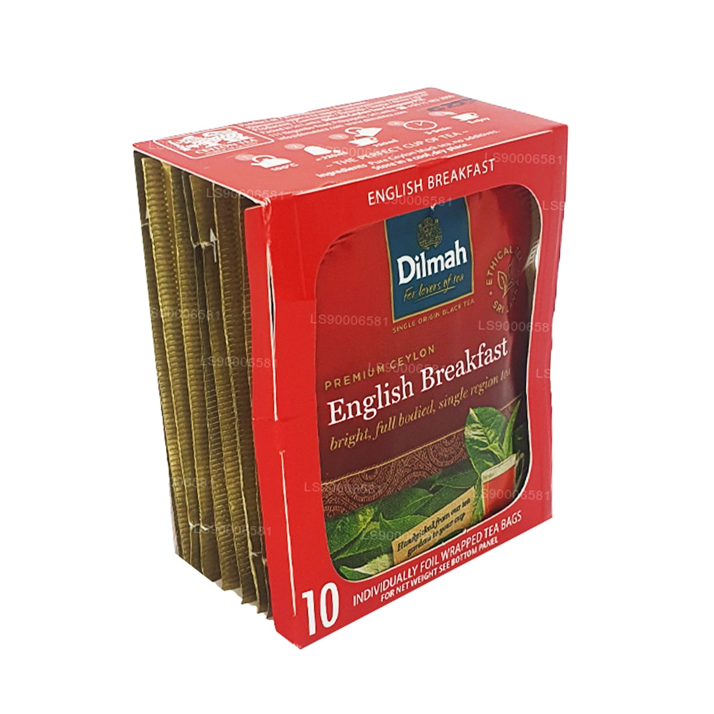 Dilmah engelska frukostte (20g) 10 individuellt folieförpackade tepåsar