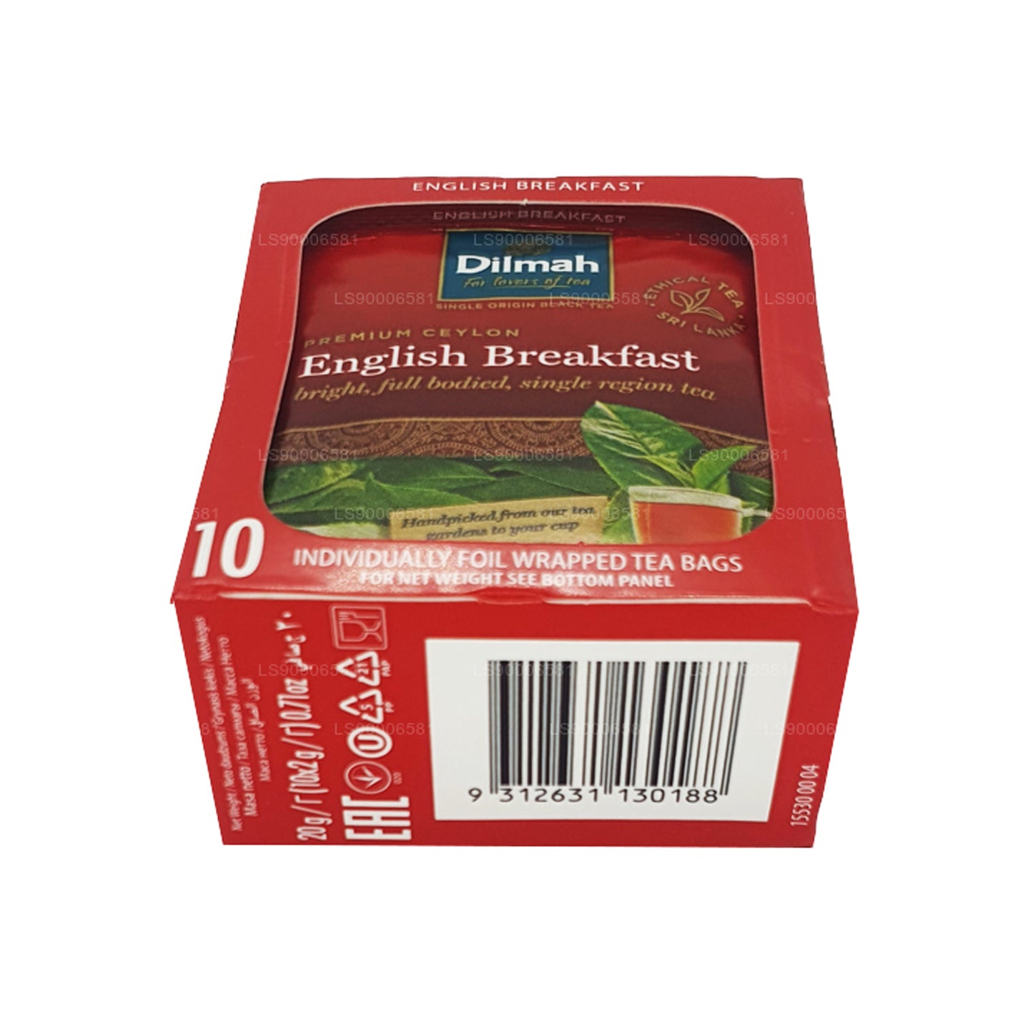 Dilmah engelska frukostte (20g) 10 individuellt folieförpackade tepåsar