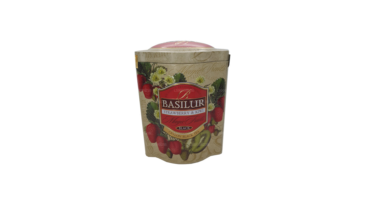 Basilur Jordgubb och Kiwi magiska frukter Tin Caddy (100g)