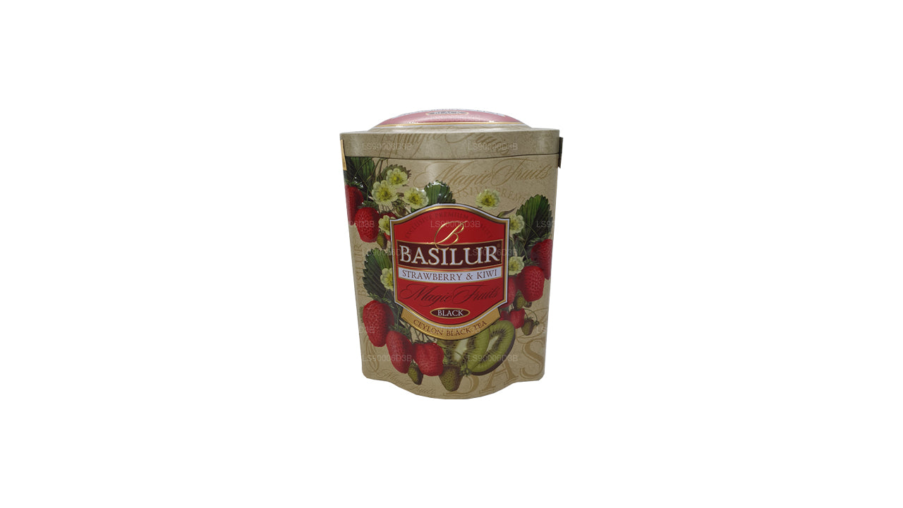 Basilur Jordgubb och Kiwi magiska frukter Tin Caddy (100g)