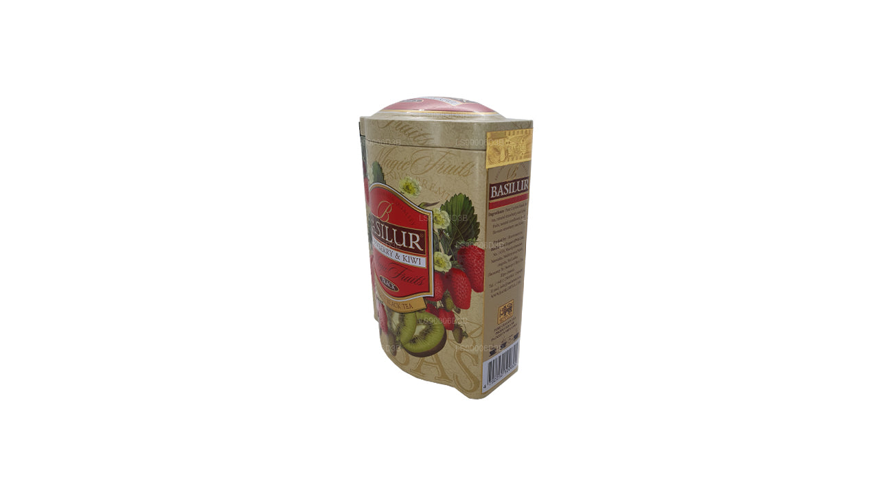 Basilur Jordgubb och Kiwi magiska frukter Tin Caddy (100g)