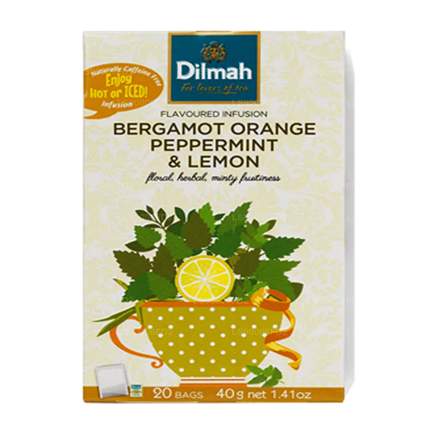 Dilmah Bergamott Orange Pepparmynta & Citron Naturlig Infusion (20 tepåsar)