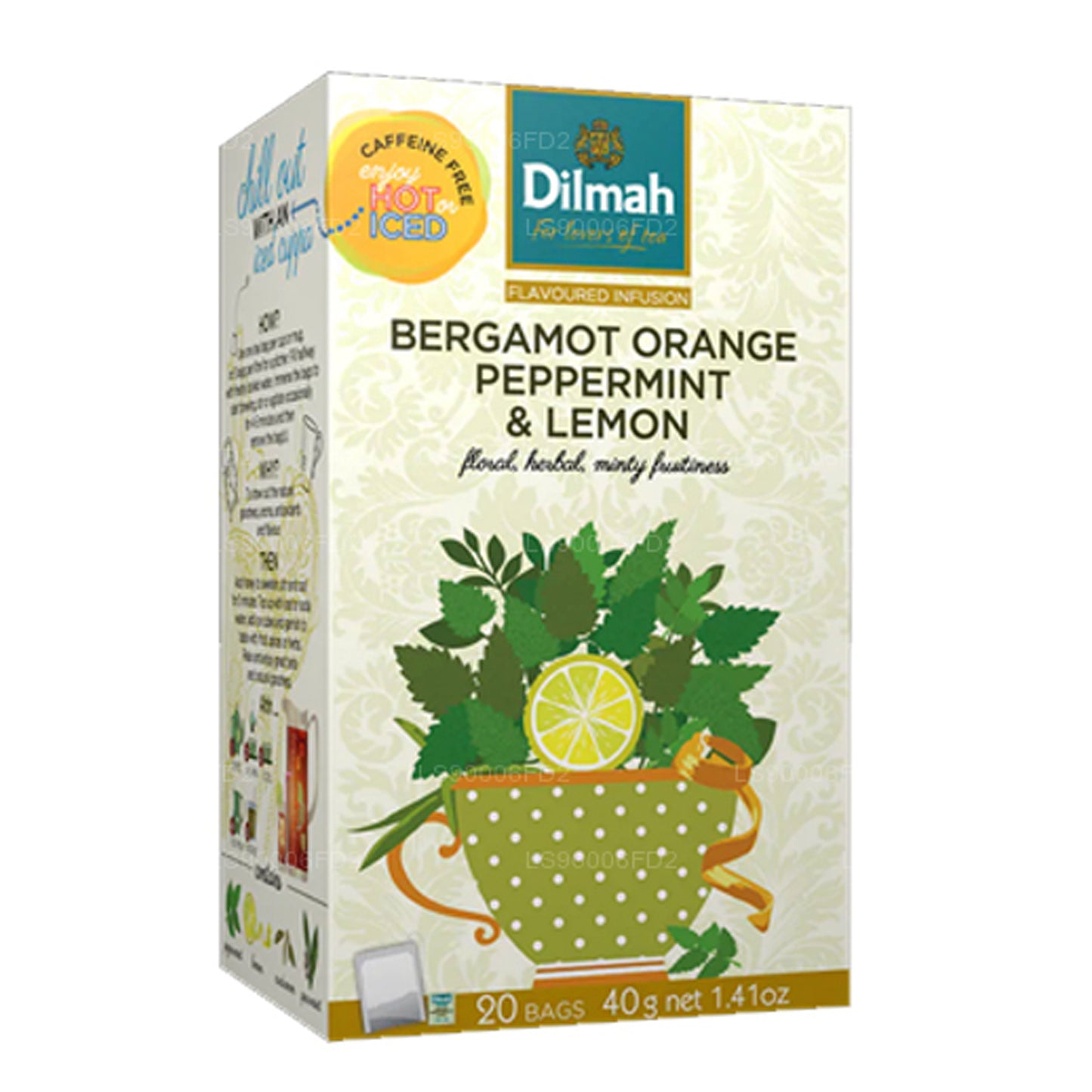 Dilmah Bergamott Orange Pepparmynta & Citron Naturlig Infusion (20 tepåsar)