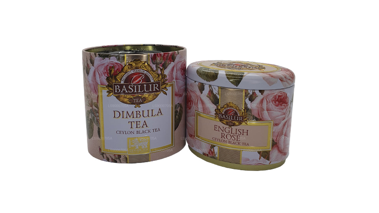 Basilur frukter och blommor ”English Rose” Dimbula (100g) Caddy