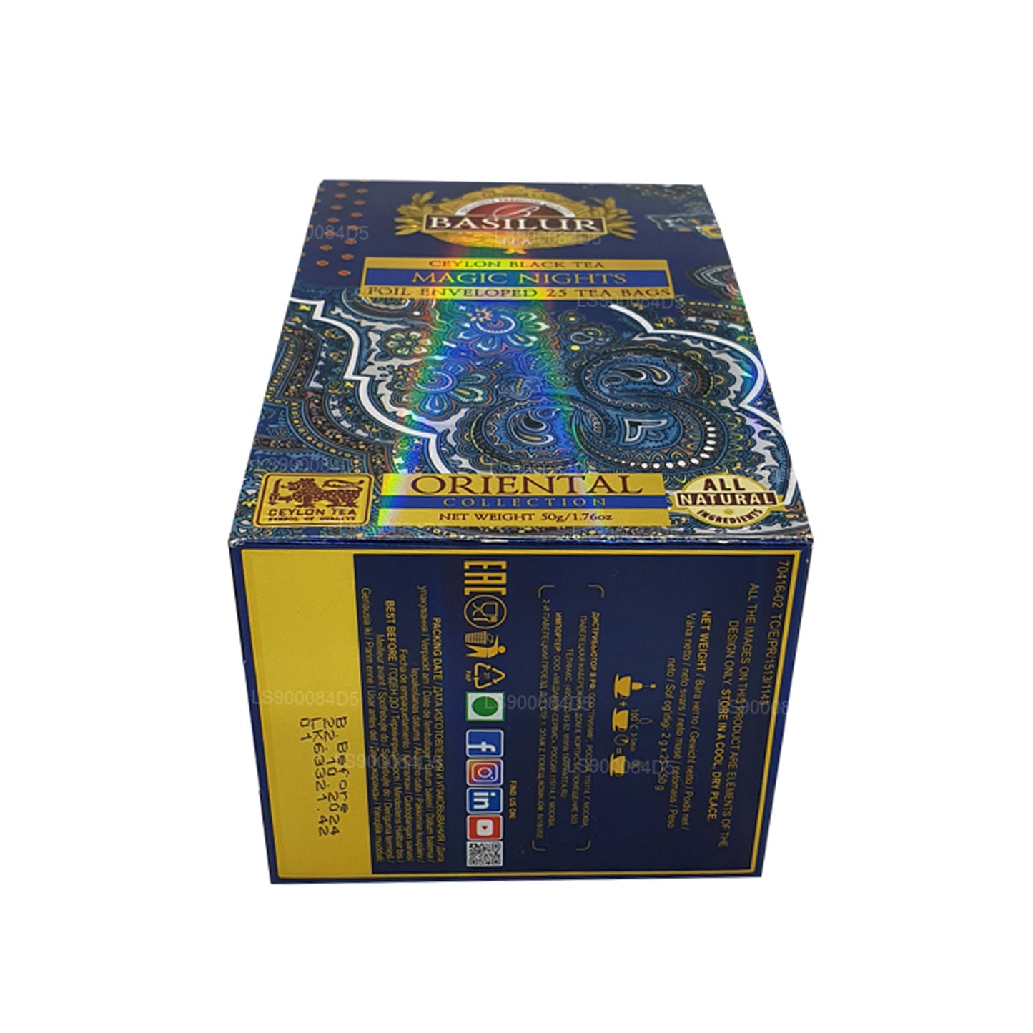 Basilur Oriental ”Magic Nights” (50g) 25 tepåsar