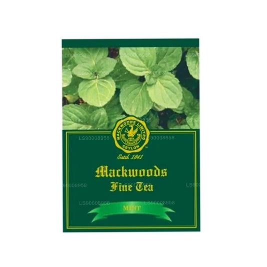 Mackwoods Mint smaksatt Ceylon Svart te (50g) 25 Count Tepåsar