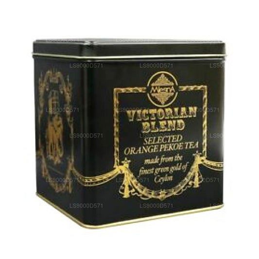 Mlesna Victorian Blend OP Leaf Tea Svart Metall Caddy