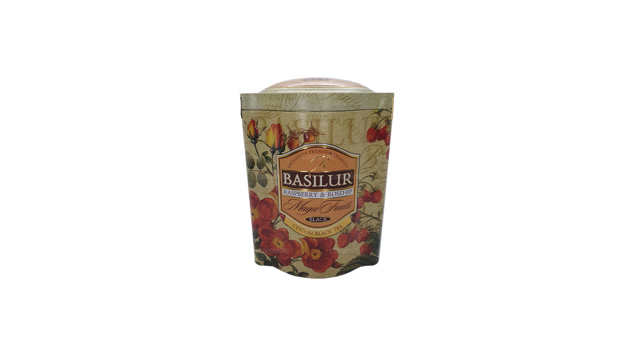 Basilur magiska frukter hallon och nypon (100g) Tin Caddy